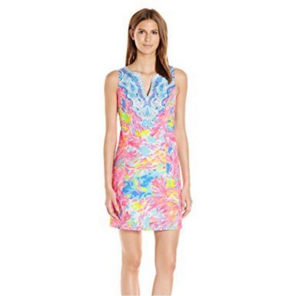 Lilly Pulitzer Fallon Shift Palm Beach Coral Size 4